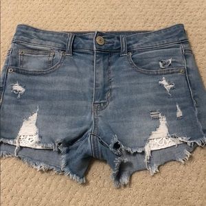 American Eagle Hi-Rise Shortie Shorts